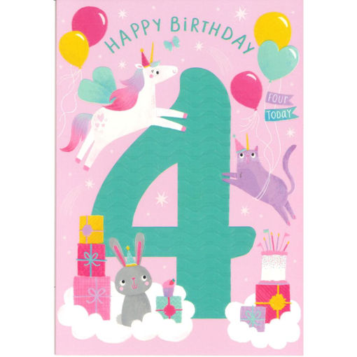 Picture of HAPPY BIRTHDAY 4 TODAY UNICORN